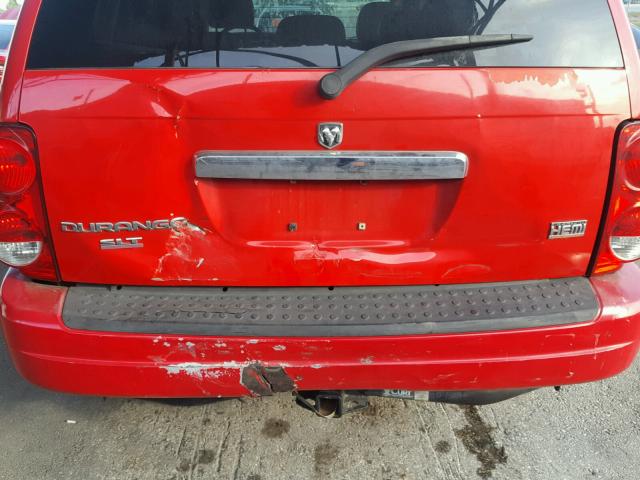 1D4HB48D75F549679 - 2005 DODGE DURANGO SL RED photo 9