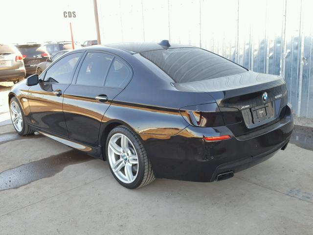 WBAFU9C55DDY72616 - 2013 BMW 550 XI BLACK photo 3