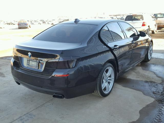 WBAFU9C55DDY72616 - 2013 BMW 550 XI BLACK photo 4
