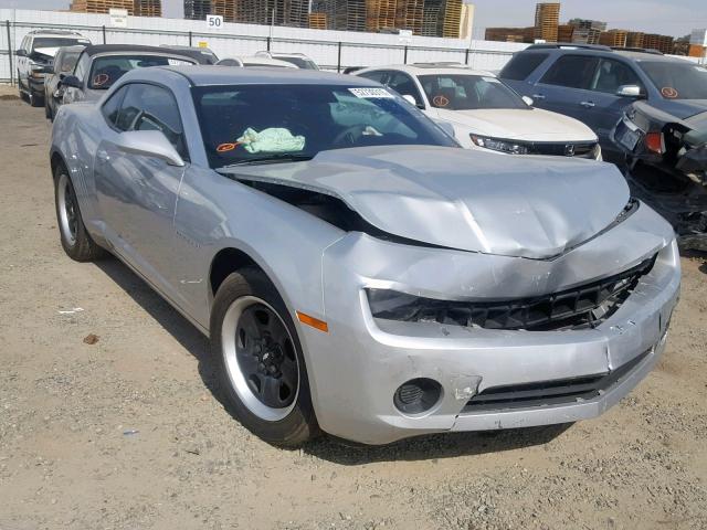 2G1FE1EV1A9203985 - 2010 CHEVROLET CAMARO LS SILVER photo 1