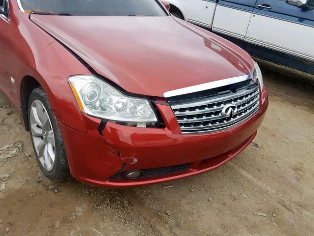 JNKAY01F17M450788 - 2007 INFINITI M35 BASE BURGUNDY photo 9