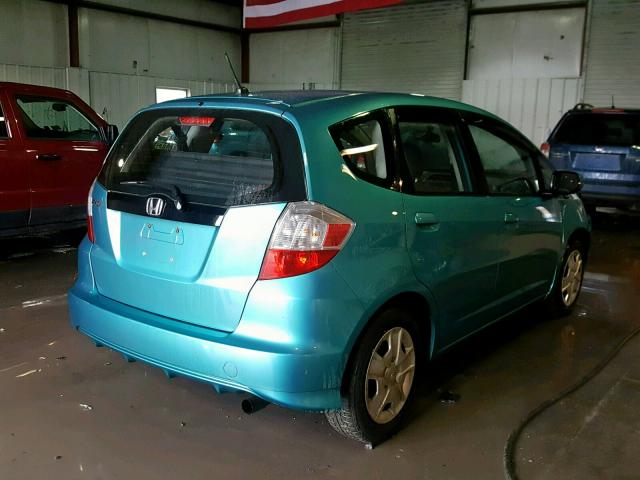 JHMGE8H34CC009864 - 2012 HONDA FIT BLUE photo 4