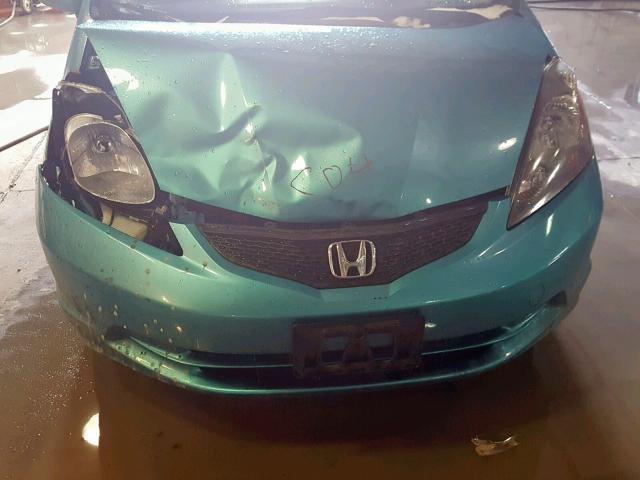 JHMGE8H34CC009864 - 2012 HONDA FIT BLUE photo 7