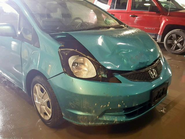 JHMGE8H34CC009864 - 2012 HONDA FIT BLUE photo 9