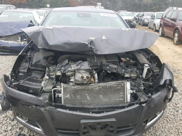 1G11G5SX3DF186006 - 2013 CHEVROLET MALIBU 3LT შავი ფოტო 7