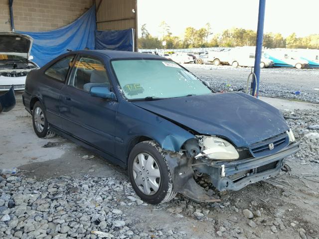 1HGEJ622XWL014257 - 1998 HONDA CIVIC DX GREEN photo 1