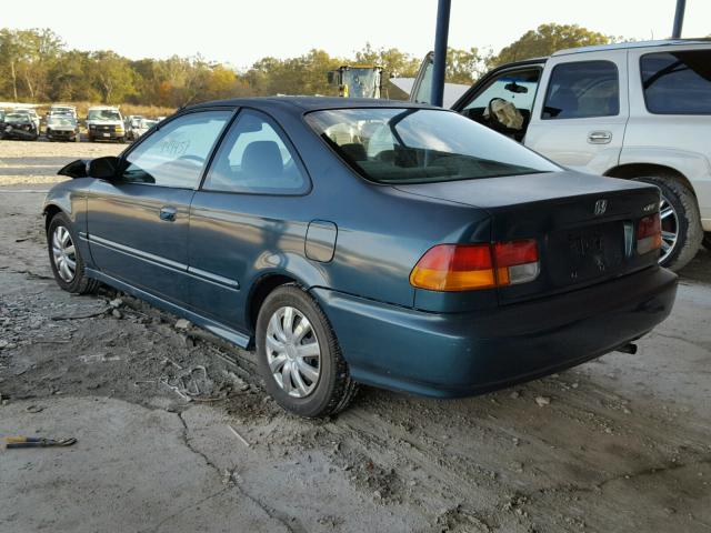 1HGEJ622XWL014257 - 1998 HONDA CIVIC DX GREEN photo 3