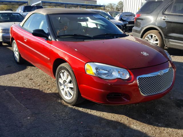 1C3EL75R34N207928 - 2004 CHRYSLER SEBRING GT RED photo 1