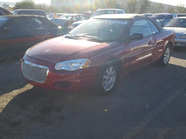 1C3EL75R34N207928 - 2004 CHRYSLER SEBRING GT RED photo 2