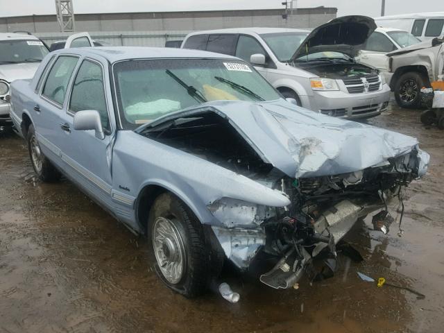 1LNLM81W0VY730319 - 1997 LINCOLN TOWN CAR E BLUE photo 1