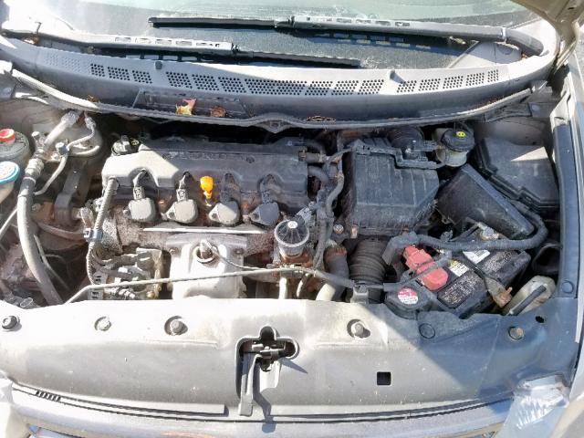 2HGFG12846H509691 - 2006 HONDA CIVIC EX GRAY photo 7