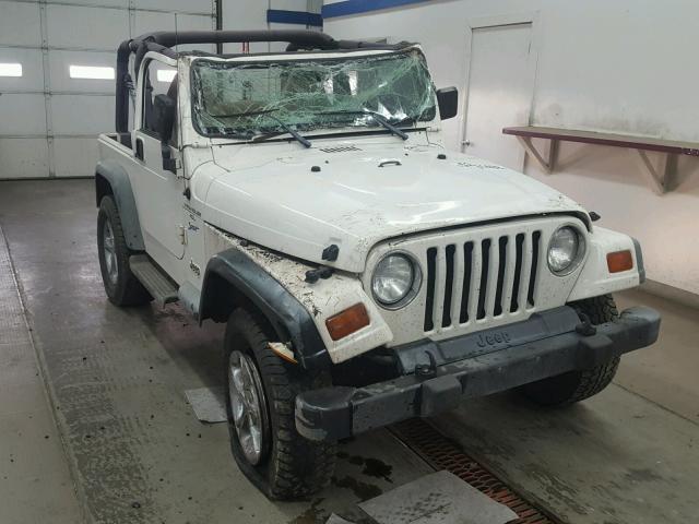 1J4FY19S3WP714759 - 1998 JEEP WRANGLER / WHITE photo 1