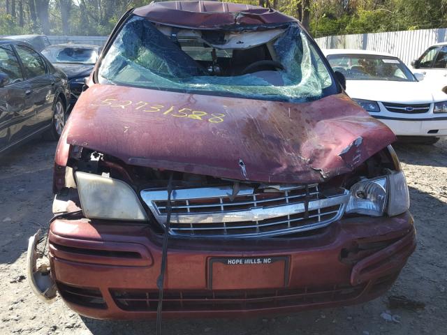 1GNDX13E62D175978 - 2002 CHEVROLET VENTURE LU BURGUNDY photo 9