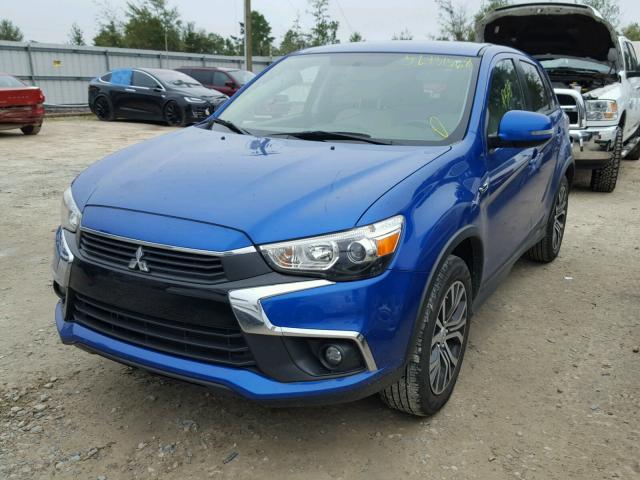 JA4AP3AWXHZ043556 - 2017 MITSUBISHI OUTLANDER BLUE photo 2