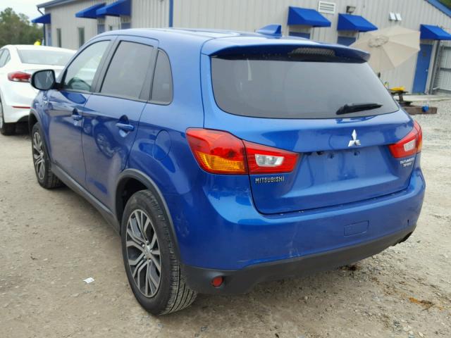 JA4AP3AWXHZ043556 - 2017 MITSUBISHI OUTLANDER BLUE photo 3