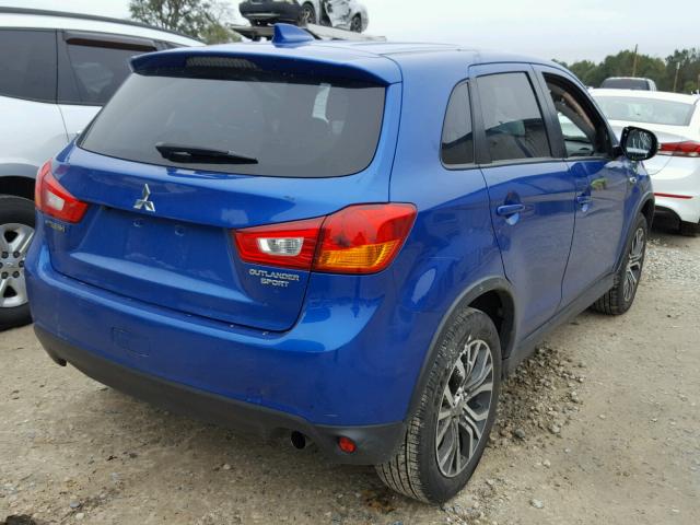 JA4AP3AWXHZ043556 - 2017 MITSUBISHI OUTLANDER BLUE photo 4