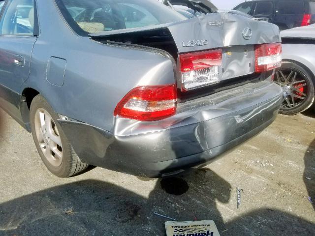 JT8BF28G9Y0278748 - 2000 LEXUS ES 300 SILVER photo 9