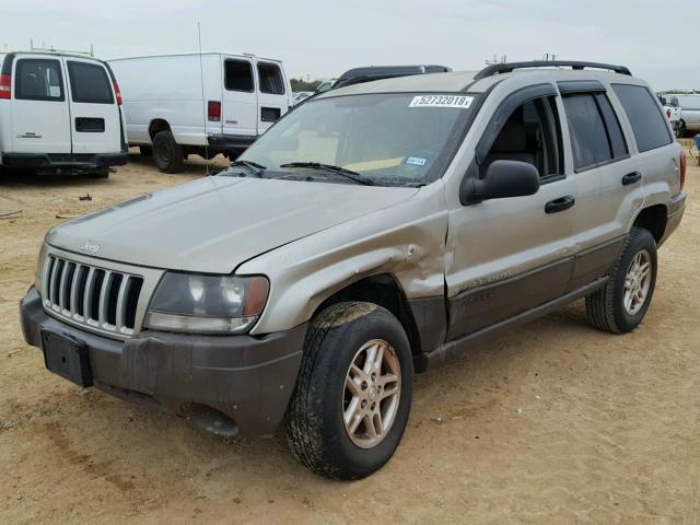 1J4GX48S94C125391 - 2004 JEEP GRAND CHER SILVER photo 2