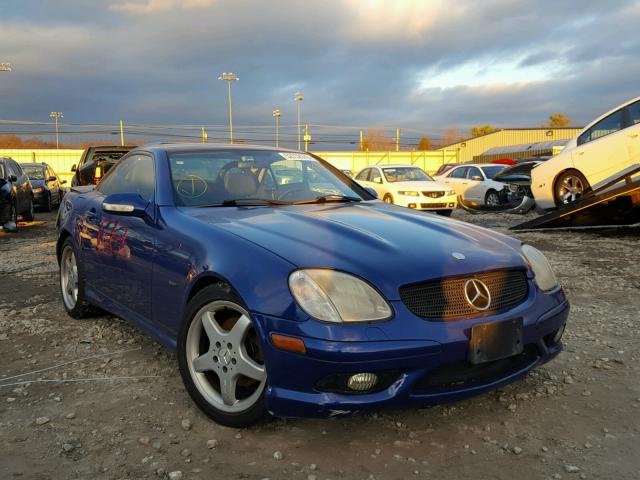 WDBKK65F82F249356 - 2002 MERCEDES-BENZ SLK 320 BLUE photo 1