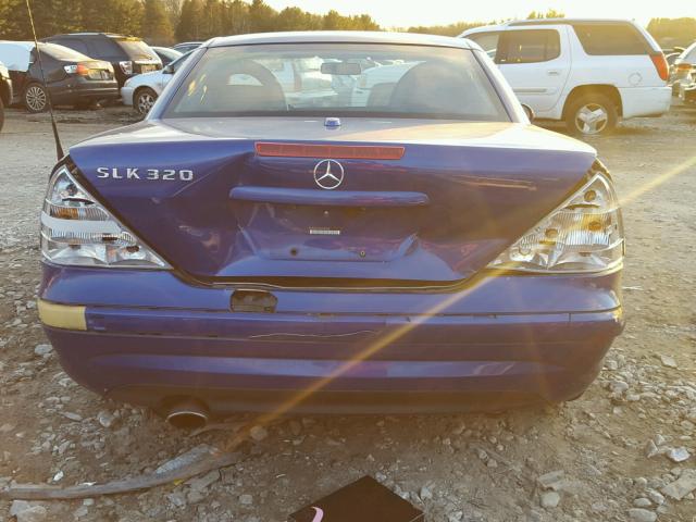 WDBKK65F82F249356 - 2002 MERCEDES-BENZ SLK 320 BLUE photo 9