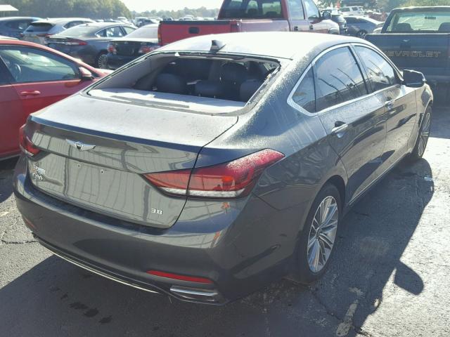 KMHGN4JE3JU263722 - 2018 GENESIS G80 BASE GRAY photo 4