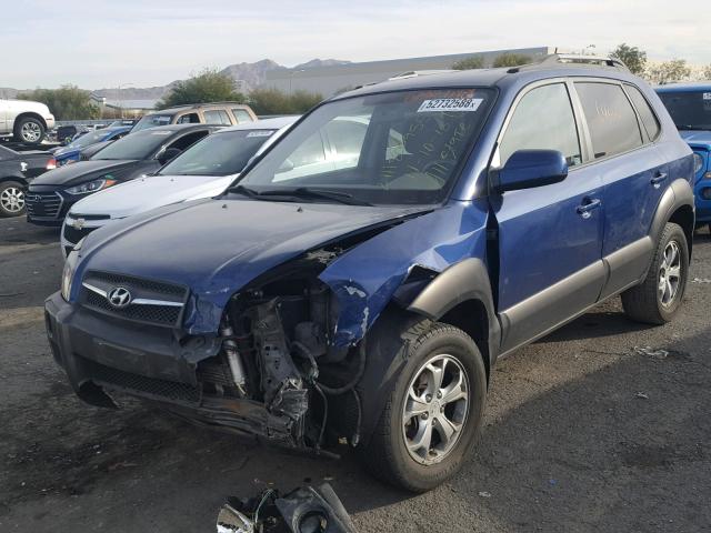 KM8JN72D49U945842 - 2009 HYUNDAI TUCSON SE BLUE photo 2