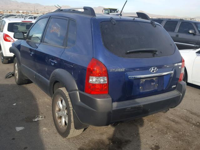 KM8JN72D49U945842 - 2009 HYUNDAI TUCSON SE BLUE photo 3