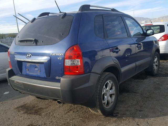 KM8JN72D49U945842 - 2009 HYUNDAI TUCSON SE BLUE photo 4