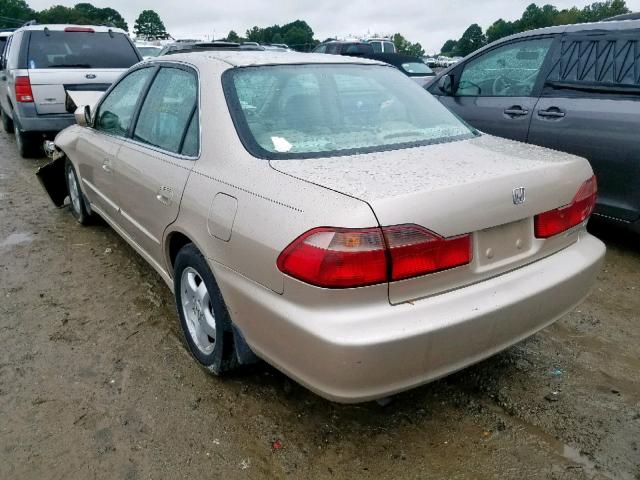 1HGCG1659YA028839 - 2000 HONDA ACCORD EX GOLD photo 3