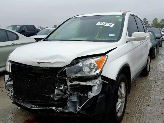 JHLRE3H74AC006107 - 2010 HONDA CR-V EXL WHITE photo 2