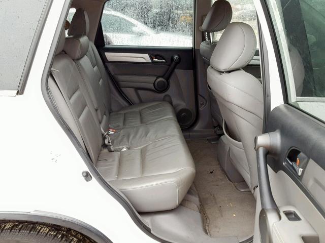 JHLRE3H74AC006107 - 2010 HONDA CR-V EXL WHITE photo 6