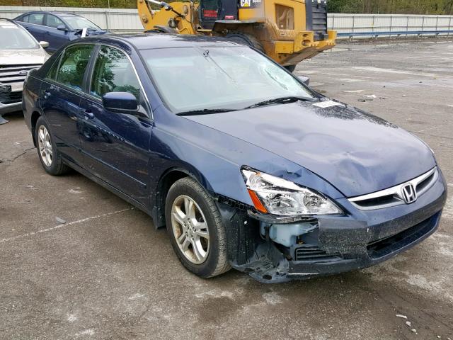 1HGCM56306A110065 - 2006 HONDA ACCORD SE BLUE photo 1