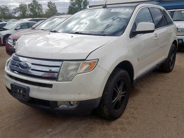 2FMDK39C08BB35026 - 2008 FORD EDGE LIMIT WHITE photo 2