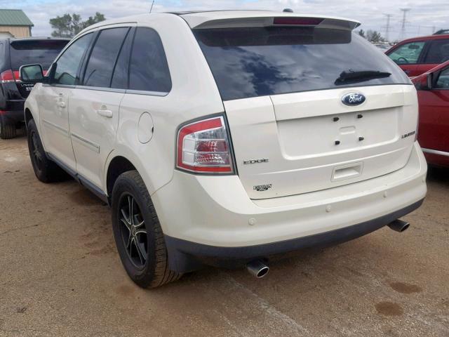 2FMDK39C08BB35026 - 2008 FORD EDGE LIMIT WHITE photo 3