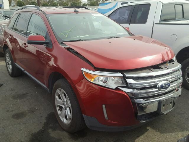 2FMDK4JCXDBA23068 - 2013 FORD EDGE SEL MAROON photo 1