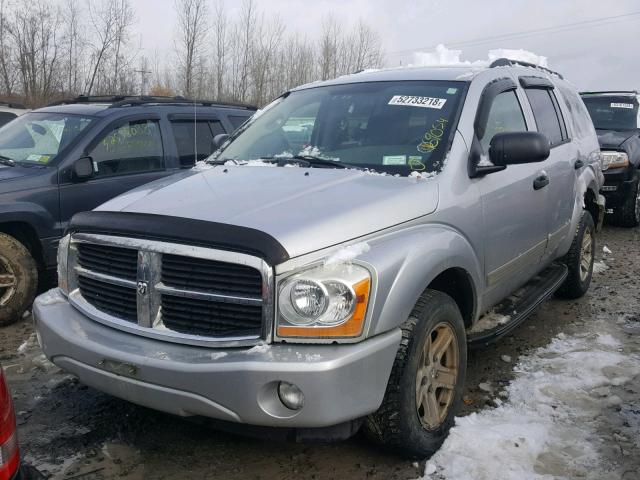 1D4HB48N35F546674 - 2005 DODGE DURANGO SL SILVER photo 2