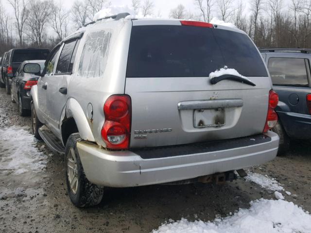 1D4HB48N35F546674 - 2005 DODGE DURANGO SL SILVER photo 3