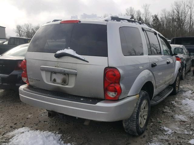 1D4HB48N35F546674 - 2005 DODGE DURANGO SL SILVER photo 4