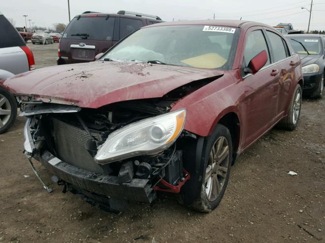 1C3CCBBB9DN743395 - 2013 CHRYSLER 200 TOURIN MAROON photo 2