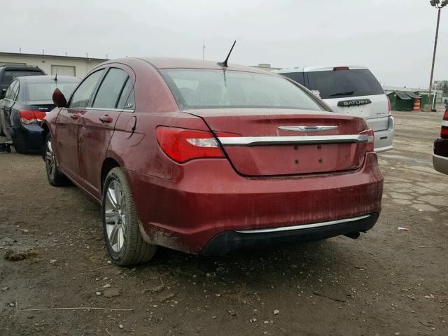 1C3CCBBB9DN743395 - 2013 CHRYSLER 200 TOURIN MAROON photo 3