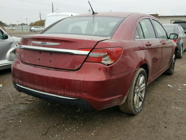 1C3CCBBB9DN743395 - 2013 CHRYSLER 200 TOURIN MAROON photo 4