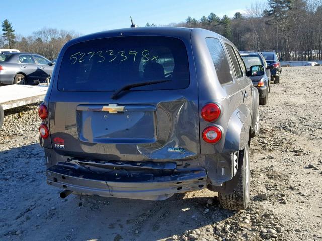 3GNBAAFW4BS609330 - 2011 CHEVROLET HHR LS GRAY photo 9