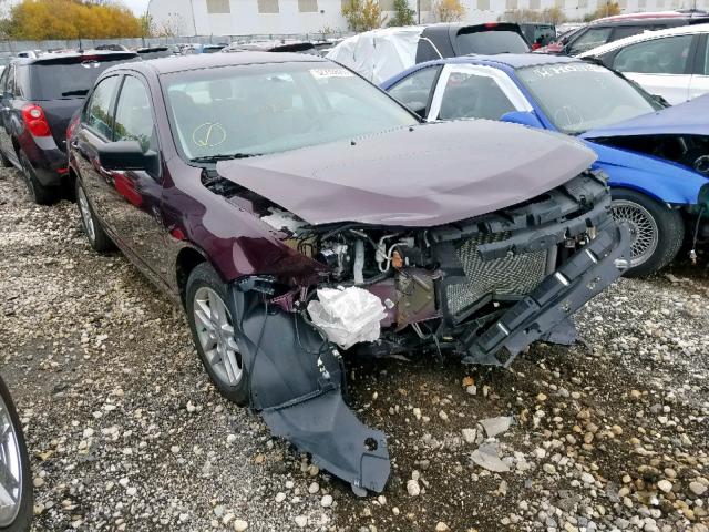 3FAHP0GA2CR281645 - 2012 FORD FUSION S BURGUNDY photo 1