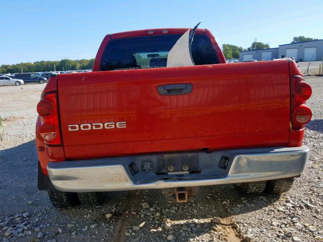 3D7ML49C57G763043 - 2007 DODGE RAM 3500 RED photo 9