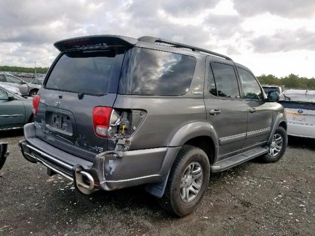 5TDZT38A95S263203 - 2005 TOYOTA SEQUOIA LI GRAY photo 4