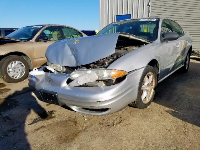 1G3NL52E24C236110 - 2004 OLDSMOBILE ALERO GL SILVER photo 2