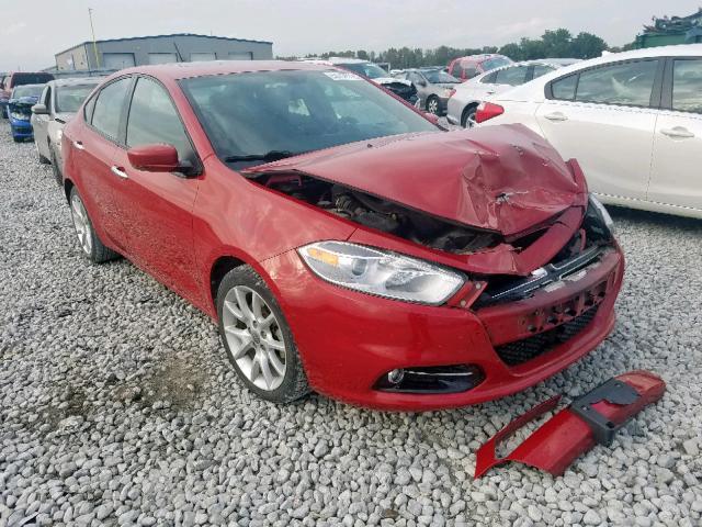 1C3CDFCA4DD105264 - 2013 DODGE DART LIMIT RED photo 1