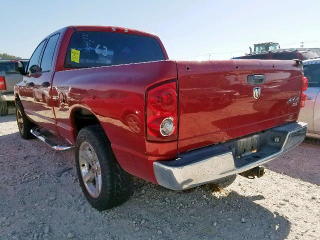 1D7HU18257S221116 - 2007 DODGE RAM 1500 S MAROON photo 3