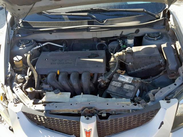 5Y2SL64894Z449942 - 2004 PONTIAC VIBE SILVER photo 7