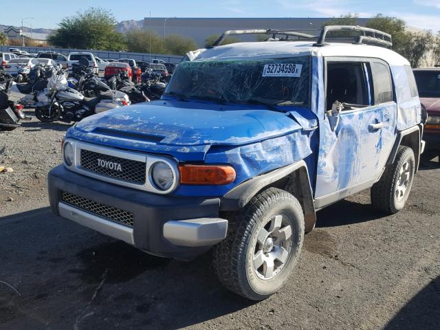 JTEBU11F570071741 - 2007 TOYOTA FJ CRUISER BLUE photo 2